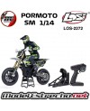 LOSI 1/4 PROMOTE SM FXR SUPERMOTO MOTORCYCLE RTR BASICA BLANCA los-2272