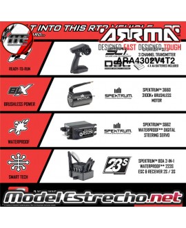 copy of ARRMA SENTON 4X4 V3 3S BLX BRUSHLESS SC ROJO