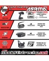 ARRMA BIG ROCK 223S DSC MONSTER TRUCK 3S BLX BRUSHLESS 4WD MT RTR NEGRO ARA4312V4T1