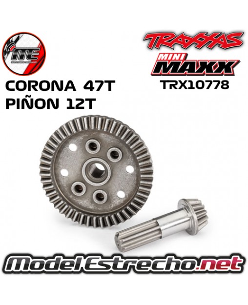 CORONA DE 47T Y PIÑON 12T MINI MAXX TRX10778