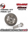 CORONA DE 47T Y PIÑON 12T MINI MAXX