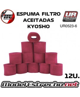 ESPUMAS FILTRO ACEITADAS INT/EXT KYOSHO ( 12U.) UR0523-12
