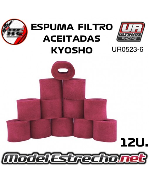 ESPUMAS FILTRO SIN ACEITAR INT/EXT KYOSHO MP9 ( 6U.)