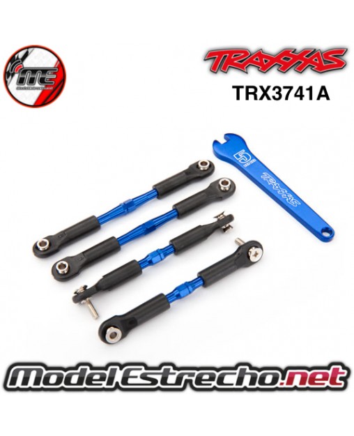 TENSORES DE ALUMINIO AZUL CON VARILLA Y BOLAS