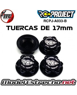 TUERCAS DE RUEDAS 17mm ALUMINIO RC PROJECT