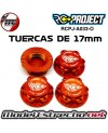 TUERCAS DE RUEDAS 17mm ALUMINIO RC PROJECT