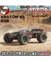 ARRMA KRATON V6 EXB 1/8 MONSTER TRUCK BRUSHLESS 6S 4WD RTR NEGRO ARA8708V6T1