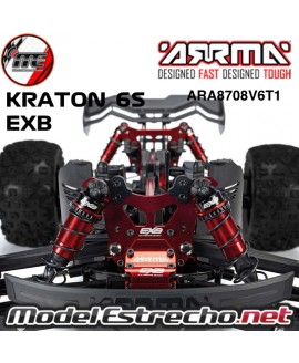 ARRMA KRATON V6 EXB 1/8 MONSTER TRUCK BRUSHLESS 6S 4WD RTR NEGRO ARA8708V6T1
