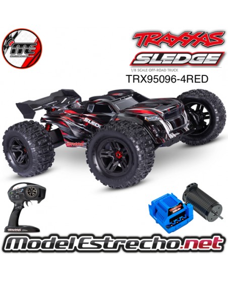 TRAXXAS SLEDGE ROJO
