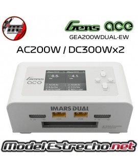 CARGADOR GENS ACE IMARS DUAL AC200W DC300Wx2 SMART BALANCE  GEA200WDUAL-EW