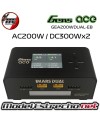 CARGADOR GENS ACE IMARS DUAL AC200W DC300Wx2 SMART BALANCE  GEA200WDUAL-EB