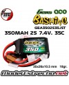 BATERIA GENS ACE 350mah 2S 7.4v. 35C LIPO CON JST-PHR GEA3502S35JST