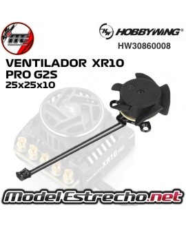 VENTILADOR HOBBYWING XR10 PRO G2S, MAX10 G2-80A 25x25x10 HW30860008