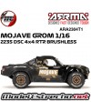 ARRMA MOJAVE GROM 1/18 223 DSC BRUSHLESS 4x4 DESERT TRUCK BLACK ARA2304T1