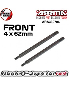 VASTAGO AMORTIGUADOR DELANTERO 4x62MM ARRMA