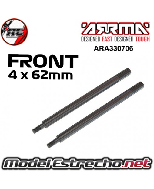 VASTAGO AMORTIGUADOR DELANTERO 4x62MM ARRMA
