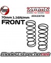 MUELLE DELANTERO 70mm 1.16n/mm ARRMA (2U.) ARA330672