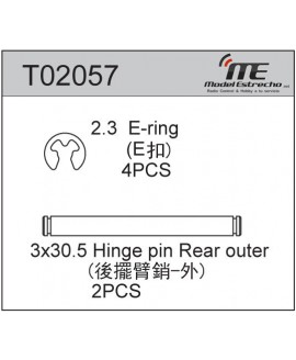 PASADOR EJE TRASERO EXTERIOR TEAM C T2EVO