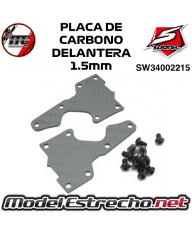 PLACA DE CARBONO TRAPECIO DELANTERO 1.5mm SWORKZ S35-4 SW34002215