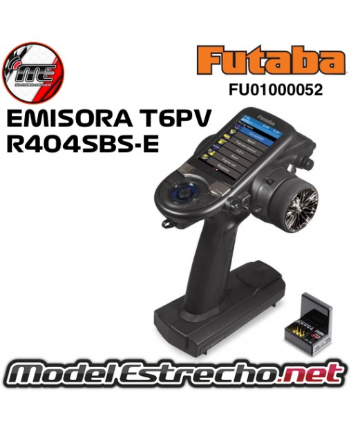 EMISORA FUTABA T6PV MAS RECEPTOR R404SBS-E FU01000052