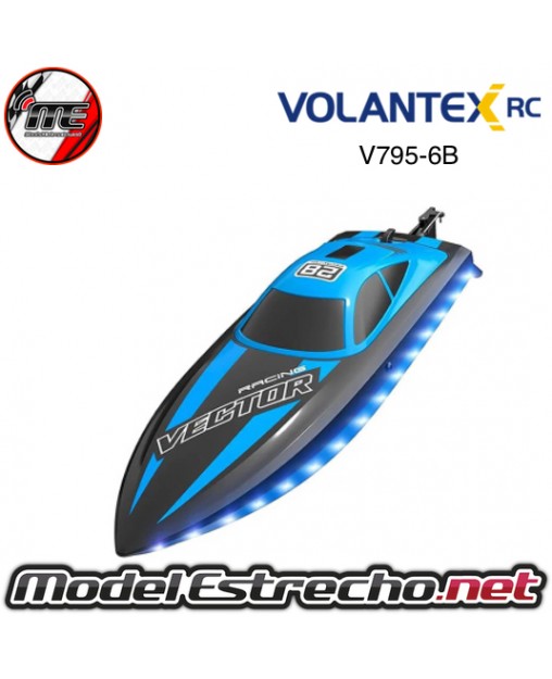 LANCHA VOLANTEX RACENT VECTOR LUMEN BOAT AZUL RTR 2,4Ghz V795-6B