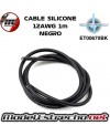 CABLE SILICONE NEGRO 12AWG 1m ET0670BK