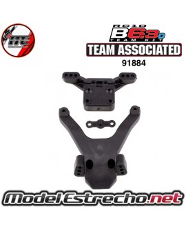 RC10B6.3 FRONT TOP PLATE AND BALLSTUD MOUNT  AS91884