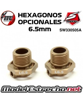 HEXAGONOS OPCIONALES ALIGERADOS  6.5mm SWORKZ (2PCs)SW330505A