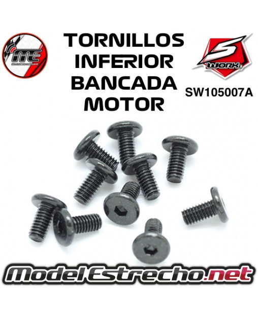 TORNILLOS INFERIORES BANCADA MOTOR SWORKZ (10U.) SW105007A