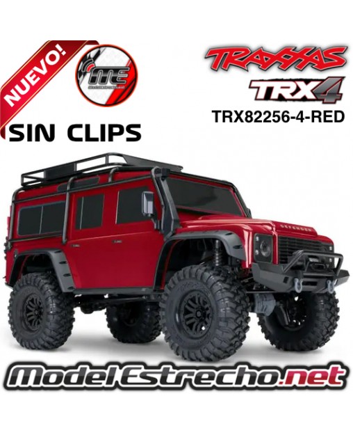 TRAXXAS TRX-4 LAND ROVER DEFENDER CRAWLER 1/10 2,4Ghz  ROJO TRX82256-4-RED