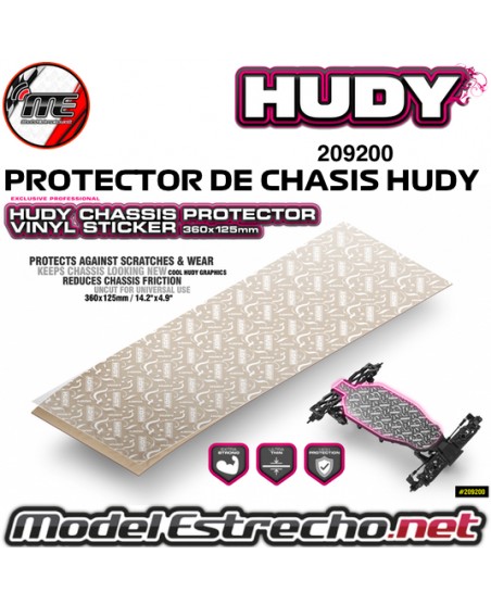 PROTECTOR CHASIS DE VINILO HUDY 360x125mm