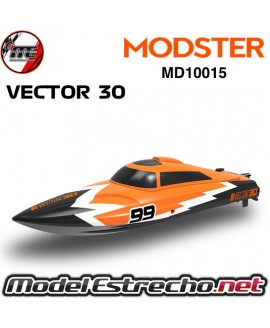 MODSTER VECTOR SR30 RENNBOOT ELEKTRO BRUSHED 2S RTR NARANJA  MD10015