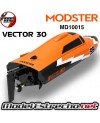 MODSTER VECTOR SR30 RENNBOOT ELEKTRO BRUSHED 2S RTR NARANJA  MD10015
