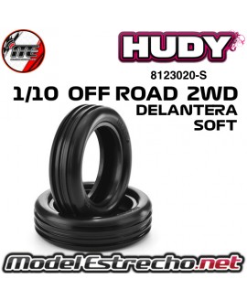 RUEDA HUDY 302 1/10 OFF ROAD DELANTERA 2WD SOFT 8123020
