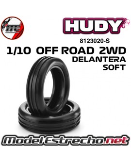 RUEDA HUDY 302 1/10 OFF ROAD DELANTERA 2WD SOFT 8123020