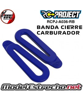 BANDA DE GOMA PARA CARBURADOR RC PROJECT AZUL ( 2U.) RCPJ-A036-RB