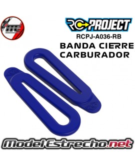 BANDA DE GOMA PARA CARBURADOR RC PROJECT AZUL ( 2U.) RCPJ-A036-RB