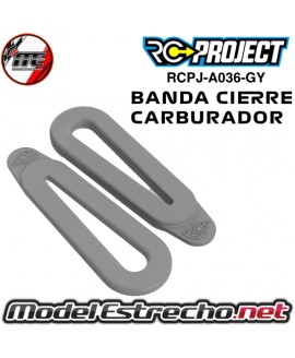 BANDA DE GOMA PARA CARBURADOR RC PROJECT GRIS ( 2U.) RCPJ-A036-GY