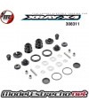 XLP2 ALUMINIO SHOCK ABSORBER SET BLACK XRAY X4 2psc 308311