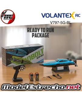 VOLANTEX ARROBOLT SR40 40mm BRUSHLESS BOAT RTR VERDE V797-5G-BL