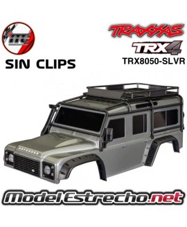 CARROCERIA TRAXXAS TRX-4 DEFENDER SIN CLIPS COLOR GRIS TRX8050-SLVR