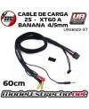 CABLE DE CARGA XT60 A 2S DE 60CM CON BANANA 4mm/5mm UR46502-XT