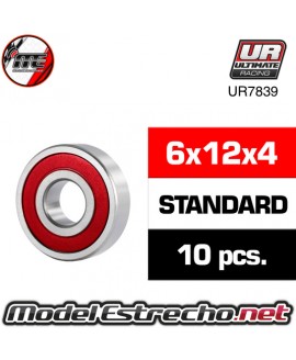 6X12X4mm RODAMIENTO HS TAPAS GOMA (10U.) UR7839