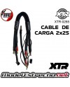 CABLE DE CARGA DE BANANA 5mm A BANANA 4/5mm 2x2S
