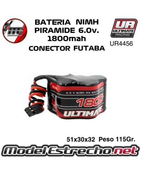 BATERIA ULTIMATE LIFE RECEPTOR PLANA 6.6V. 2500MAH CONEXION JR