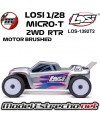 LOSI 1/28 MICRO-T 2S 2WD RTR STADIUM TRUCK SILVER ( INCLUYE BATERIA Y CARGADOR ) LOS-1392T2