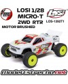 LOSI 1/28 MICRO-T 2S 2WD RTR STADIUM TRUCK BLANCO ( INCLUYE BATERIA Y CARGADOR ) LOS-1392T1