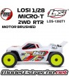 LOSI 1/28 MICRO-T 2S 2WD RTR STADIUM TRUCK BLANCO ( INCLUYE BATERIA Y CARGADOR ) LOS-1392T1