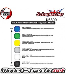 RIDGE PIN 7R 1/8 AMARILLA DESPEGADAS SCHUMACHER U6899