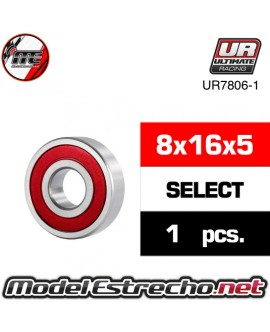 BALL BEARINGS, BLACK RUBBER SEALED (4X10X4MM) (2)